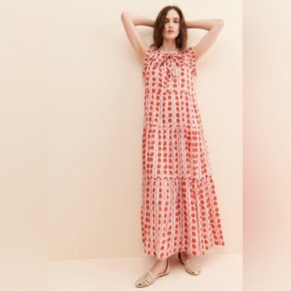 Carolina K seashell tiered maxi dress